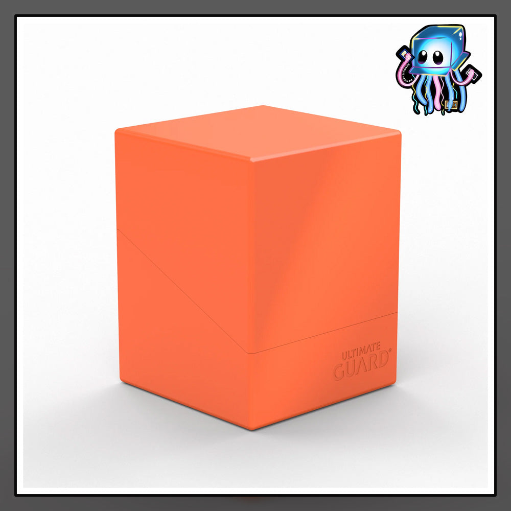 Orange Neon Solid Boulder 100+ Deck Box Ultimate Guard