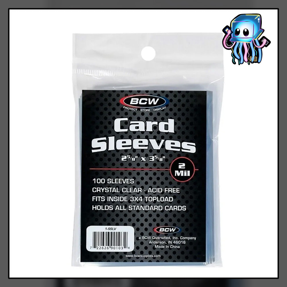 100ct 2 Mil Clear Standard Sized "Penny" Sleeves BCW