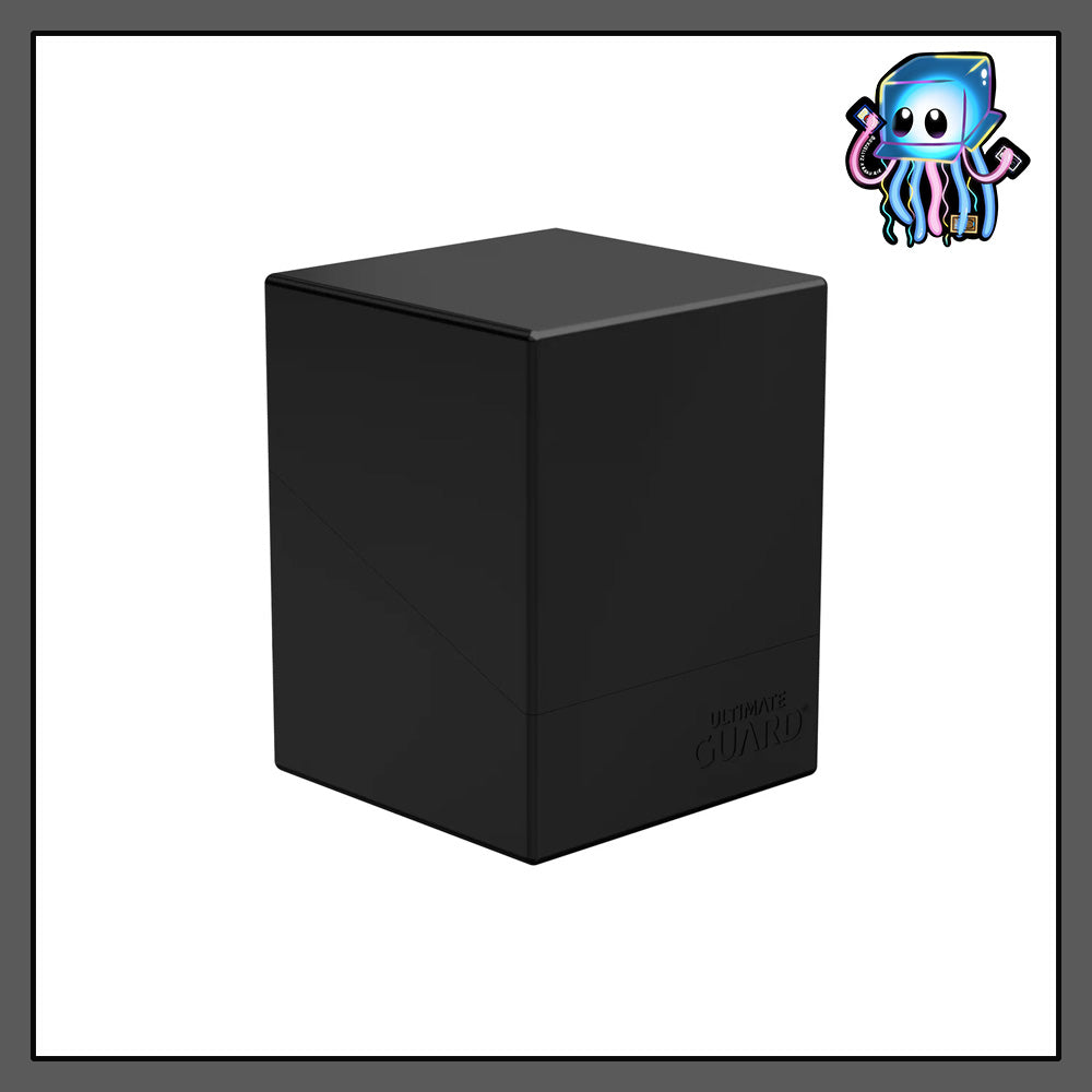 Black Solid Boulder 100+ Deck Box Ultimate Guard
