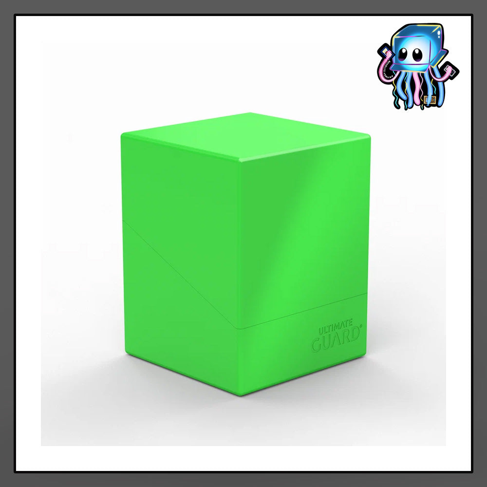 Green Neon Solid Boulder 100+ Deck Box Ultimate Guard