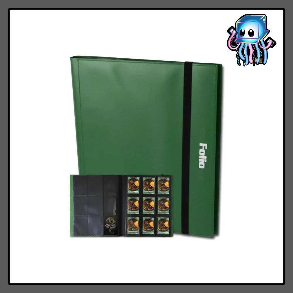 Green Folio 9-Pocket Album Binder BCW