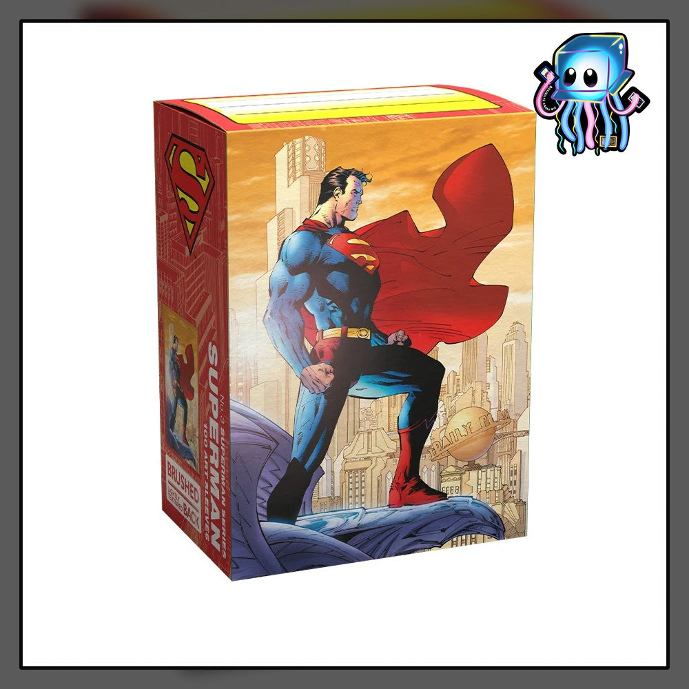 Superman (2) 100ct Standard Sized Dragon Shield Brushed Art Sleeves
