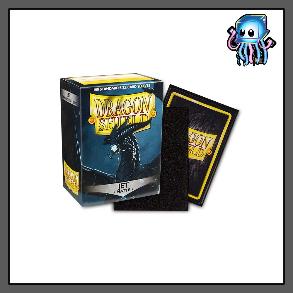 Jet Matte Dragon Shield 100ct Standard Sized Sleeves