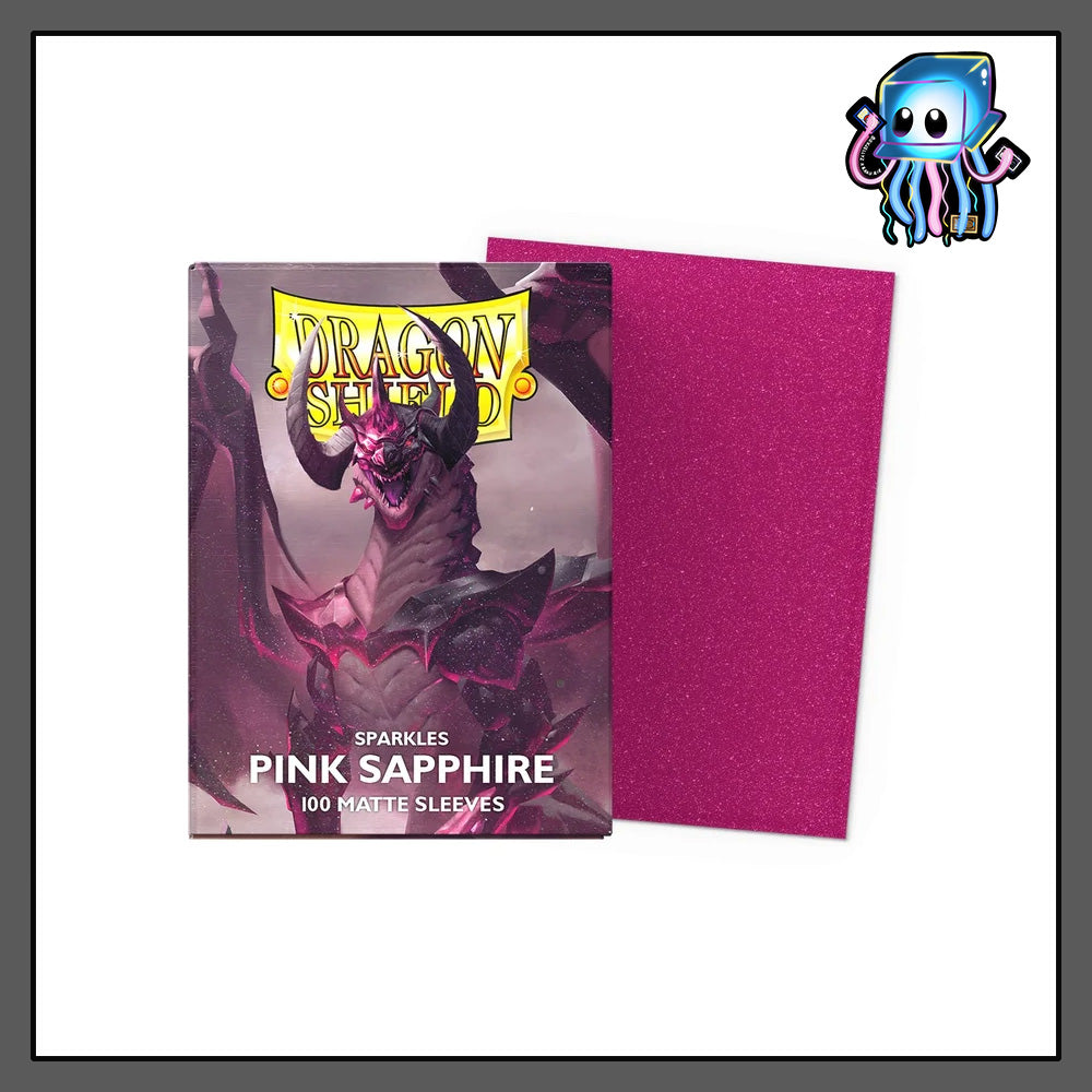 Pink Sapphire Matte Dragon Shield 100ct Standard Sized Sleeves