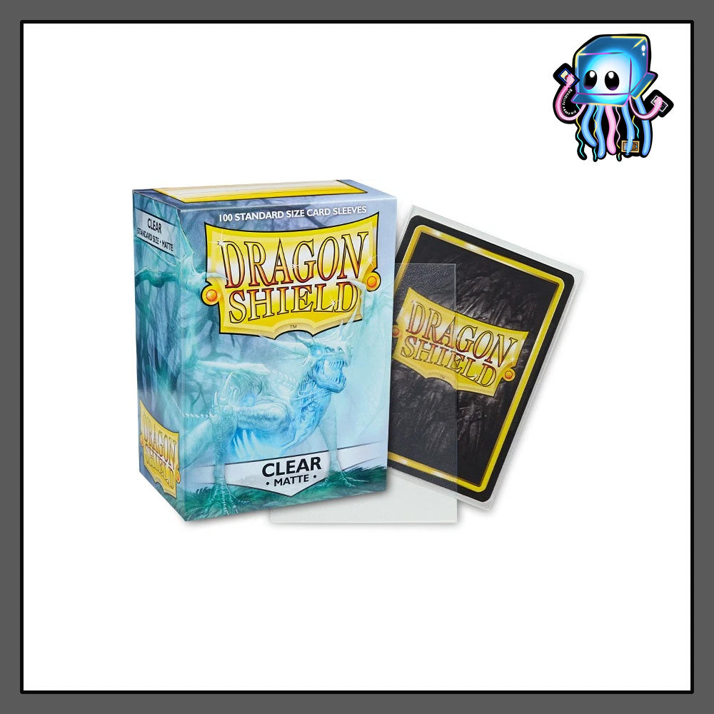 Clear Matte Dragon Shield 100ct Standard Sized Sleeves