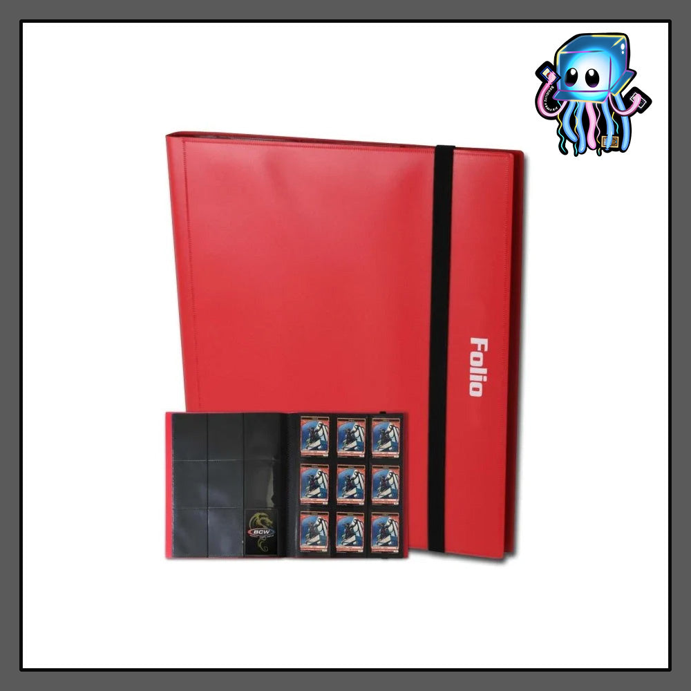 Red Folio 9-Pocket Album Binder BCW