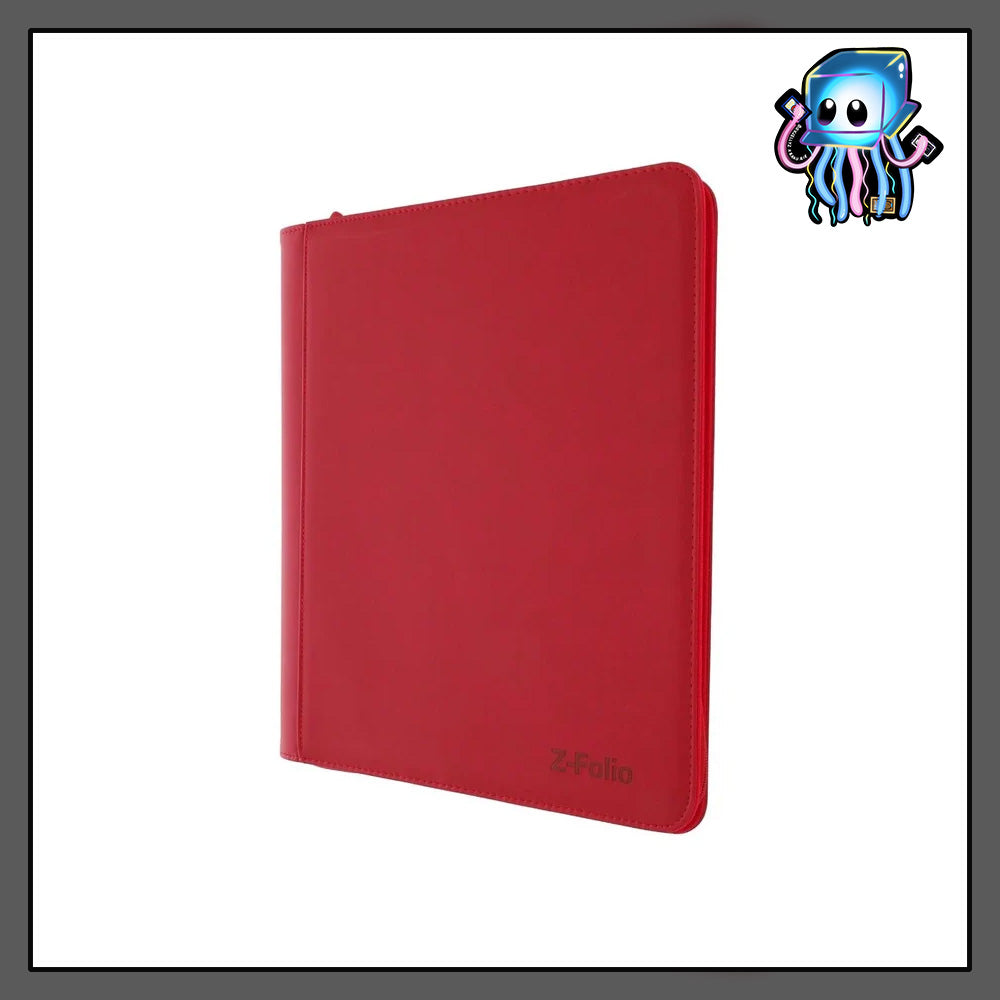 Red Z-Folio Toploader 9-Pocket LX Album Binder BCW