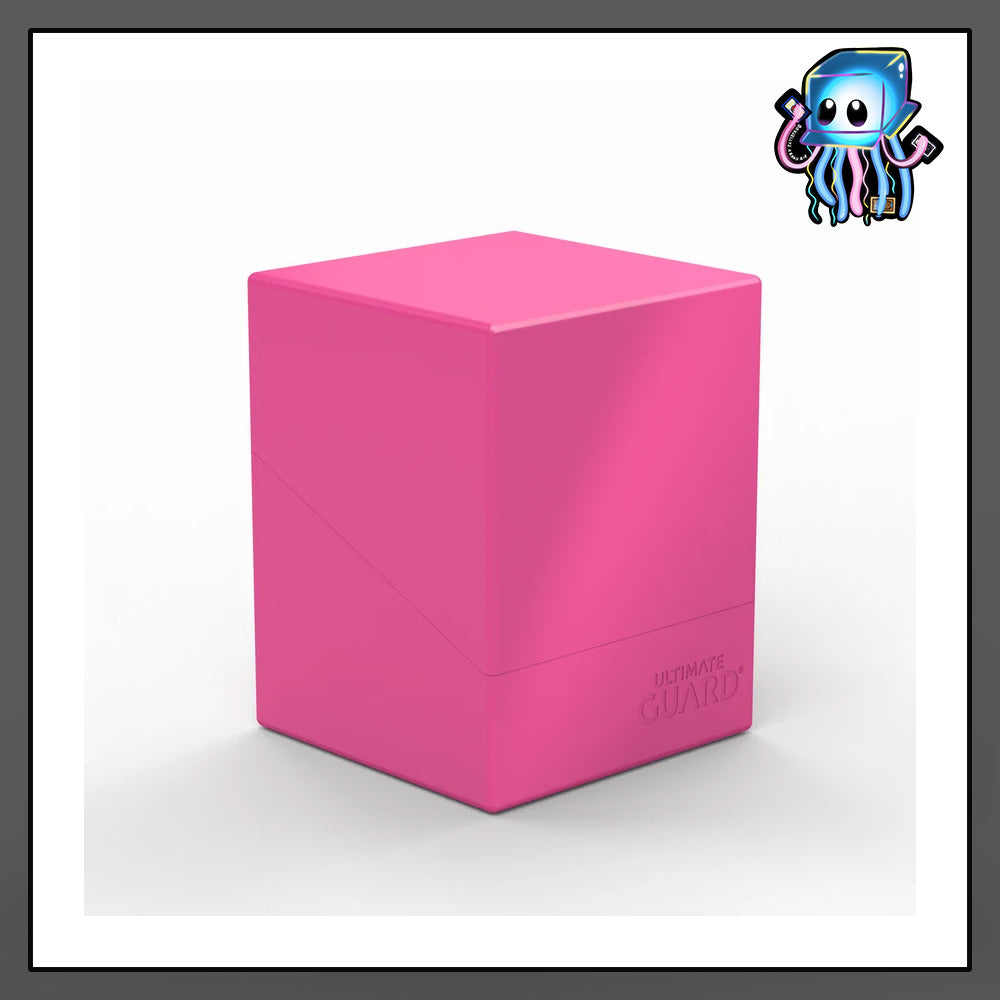 Pink Neon Solid Boulder 100+ Deck Box Ultimate Guard