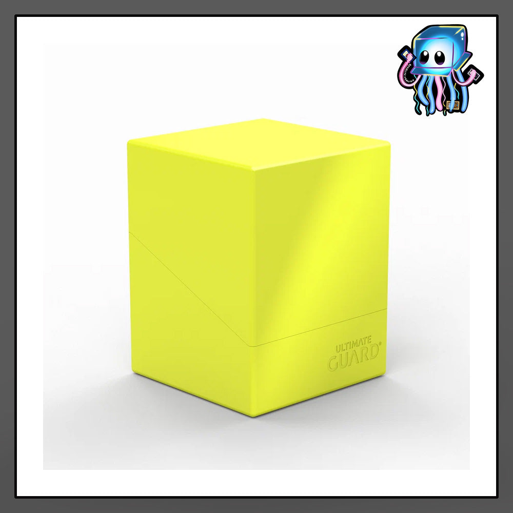 Yellow Neon Solid Boulder 100+ Deck Box Ultimate Guard