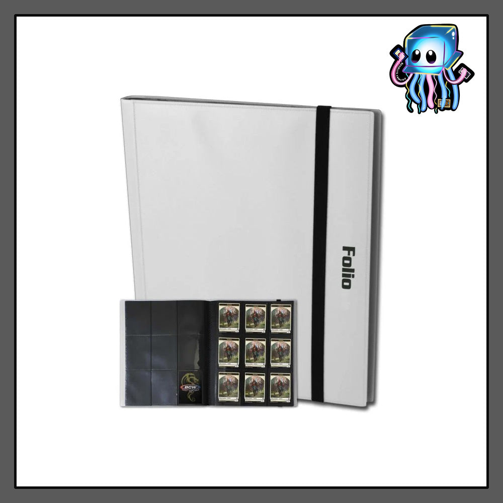 White Folio 9-Pocket Album Binder BCW