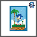 "Paper Cut Art" Team Up Gear Up 65ct Standard Sized Sonic the Hedgehog Ensky Sleeves
