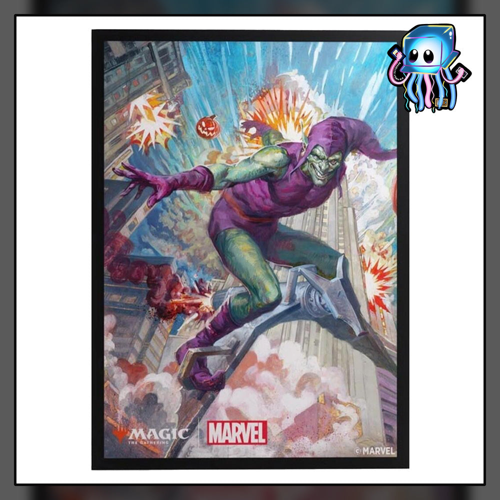 Green Goblin 105ct Premium Art Sleeves Gamegenic Magic The Gathering Spider-Man