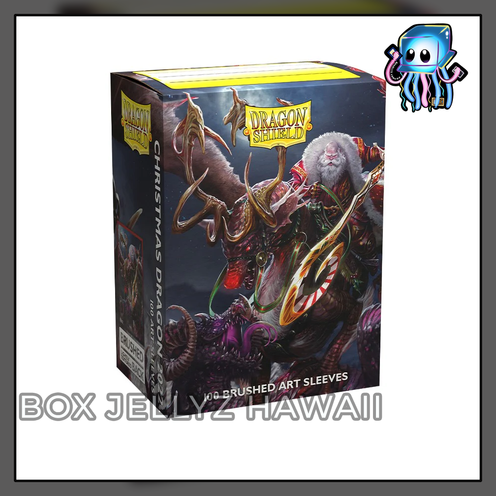 Christmas Dragon 2022 100ct Standard Sized Dragon Shield Brushed Art Sleeves