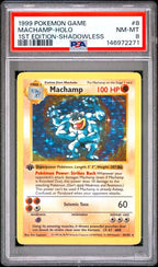 Machamp 1st Edition Shadowless PSA 8