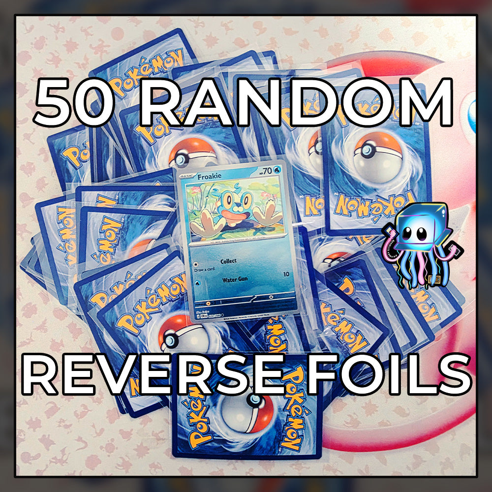 50 Random Reverse Foil Pokemon Cards