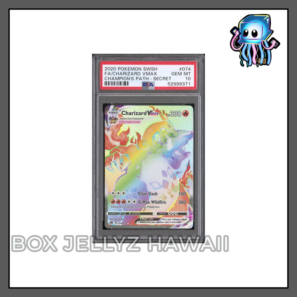 PSA 10 Charizard VMAX 074/073 Champion's Path Secret Rare Pokemon