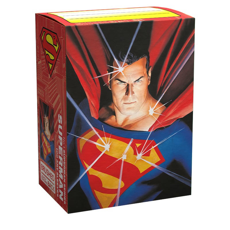 Superman (1) 100ct Standard Sized Dragon Shield Brushed Art Sleeves