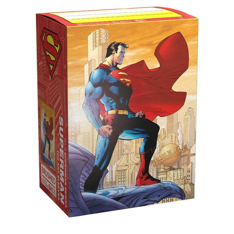 Superman (2) 100ct Standard Sized Dragon Shield Brushed Art Sleeves