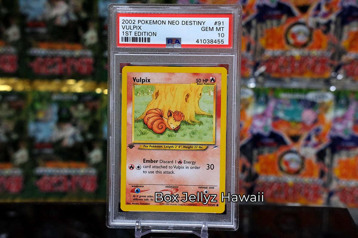 Vulpix 1st Edition Neo Destiny PSA 10