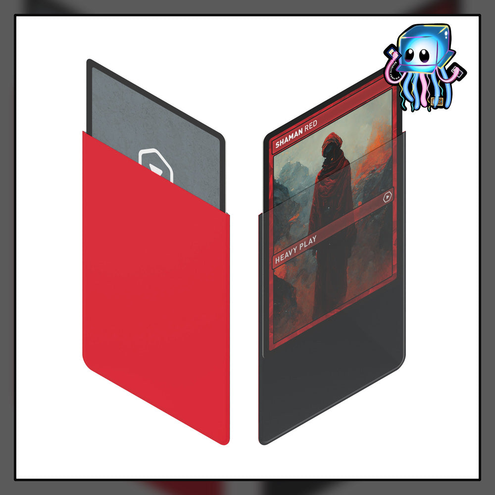 Red 100ct Curve Heavy Play Sleeves