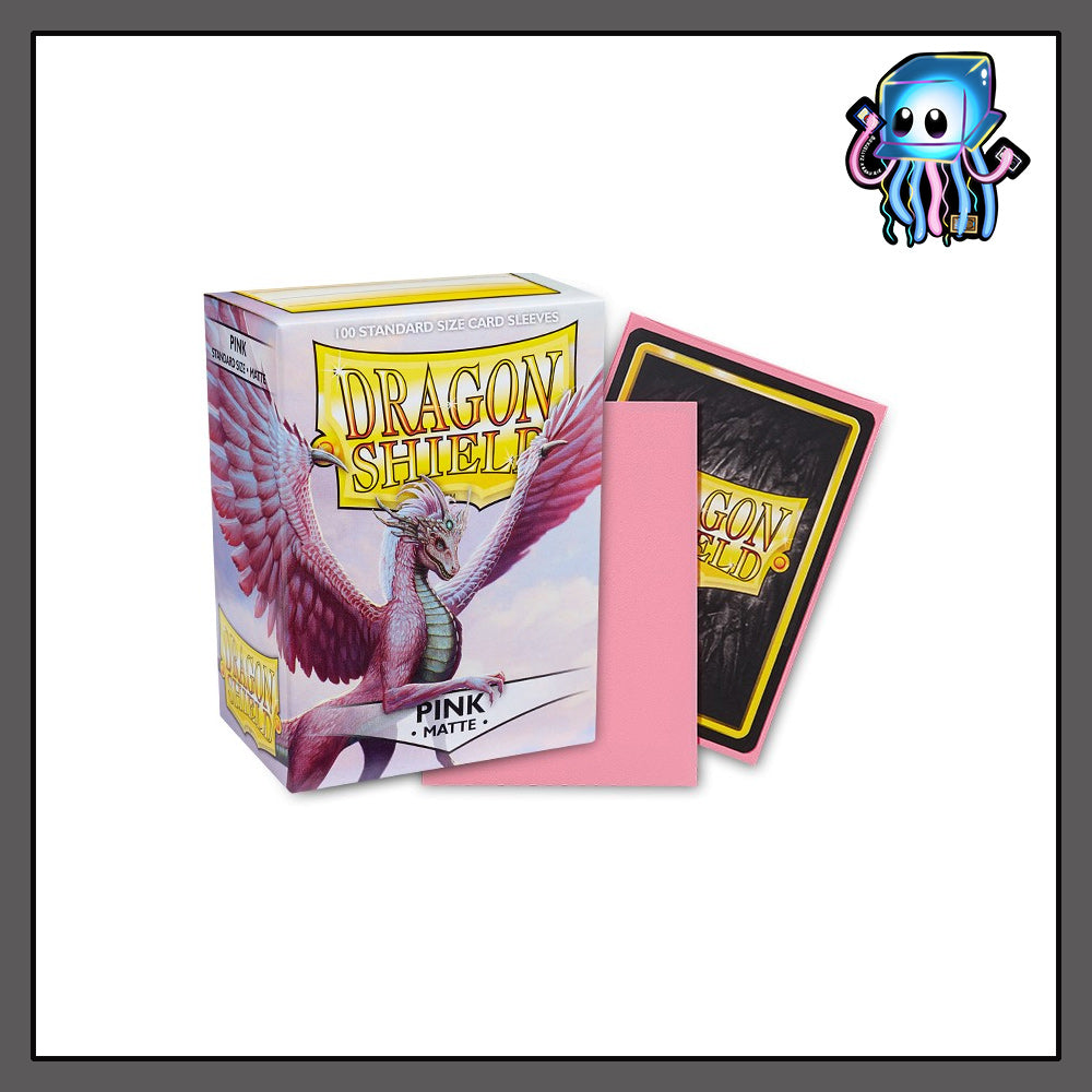 Pink Matte Dragon Shield 100ct Standard Sized Sleeves