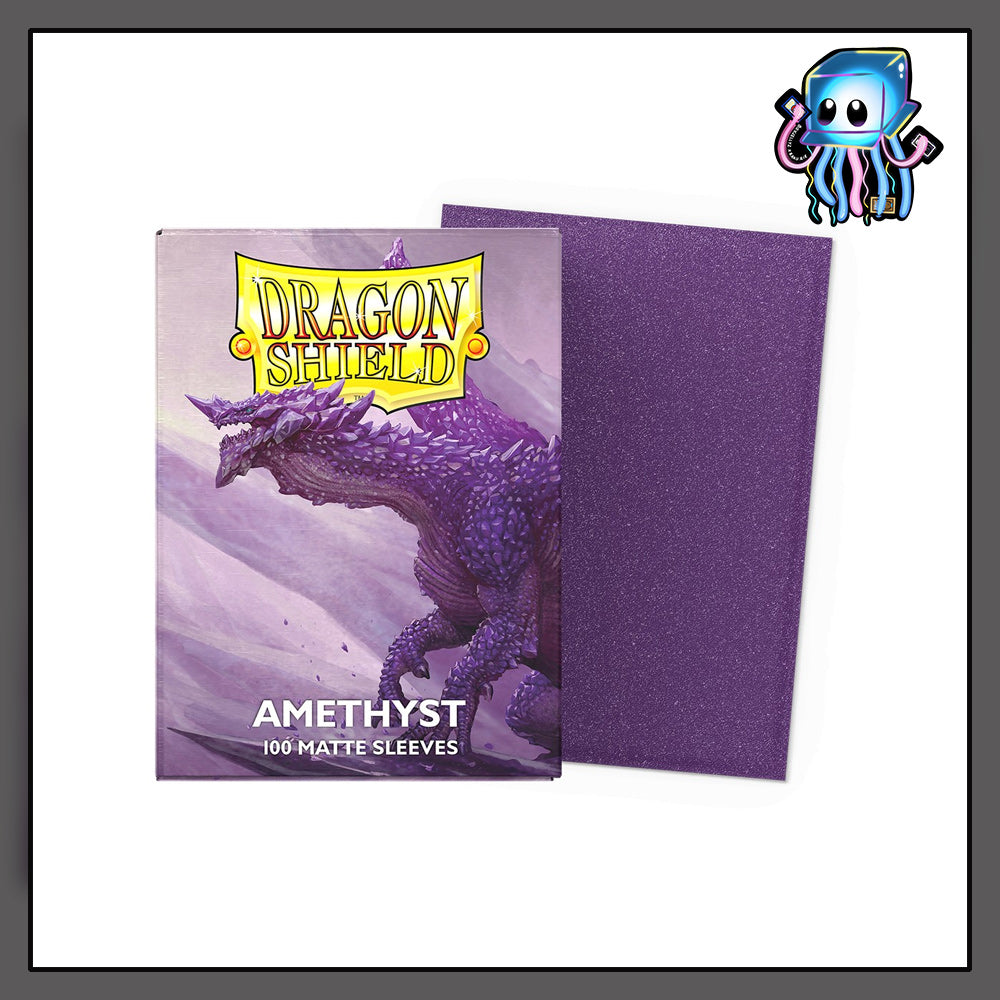 Amethyst Matte Dragon Shield 100ct Standard Sized Sleeves