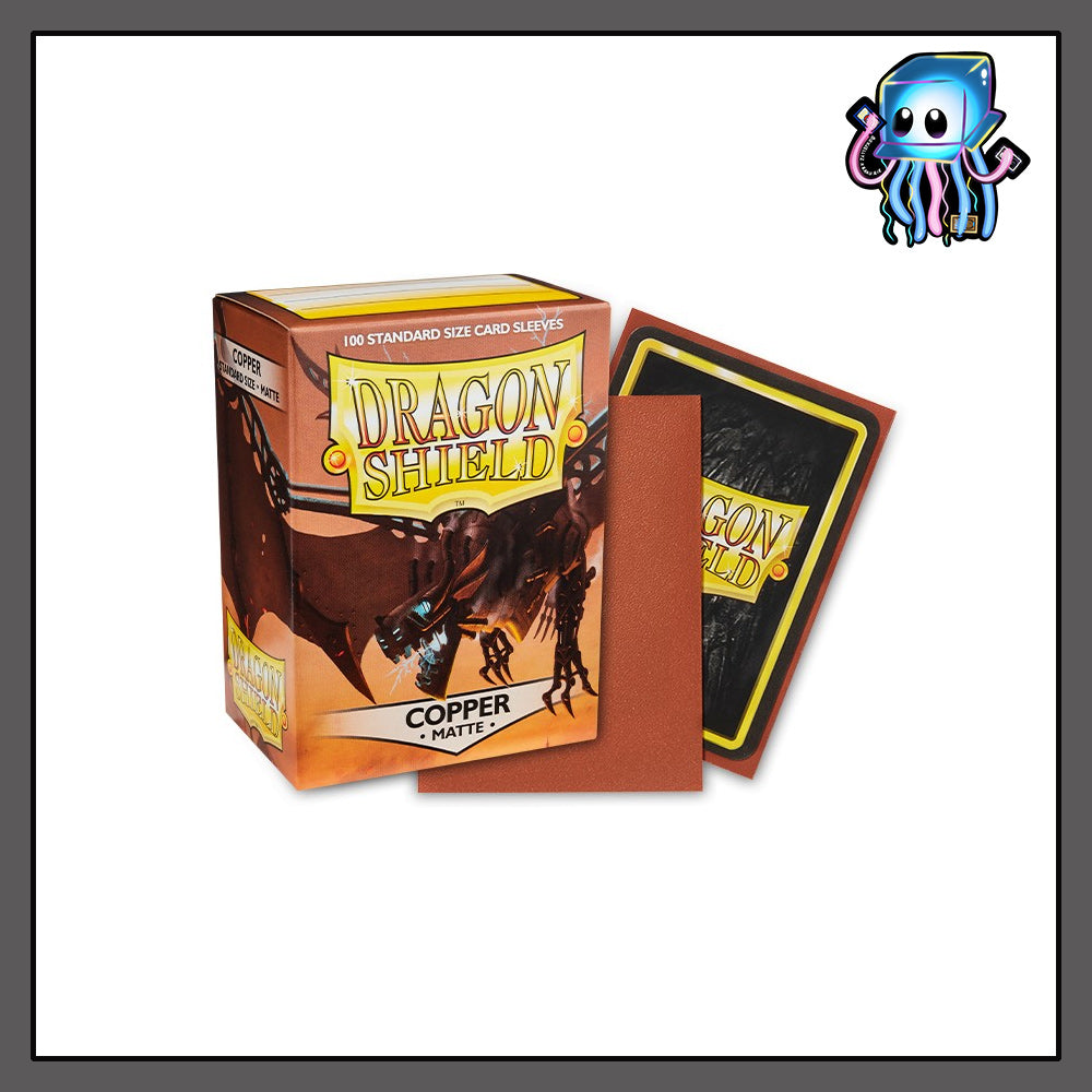 Copper Matte Dragon Shield 100ct Standard Sized Sleeves