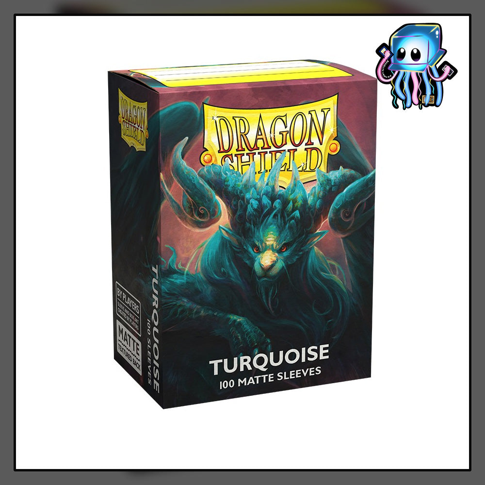 Turquoise Matte Dragon Shield 100ct Standard Sized Sleeves