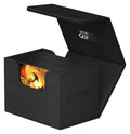 Black 80+ Sidewinder Monocolor Deck Case Ultimate Guard