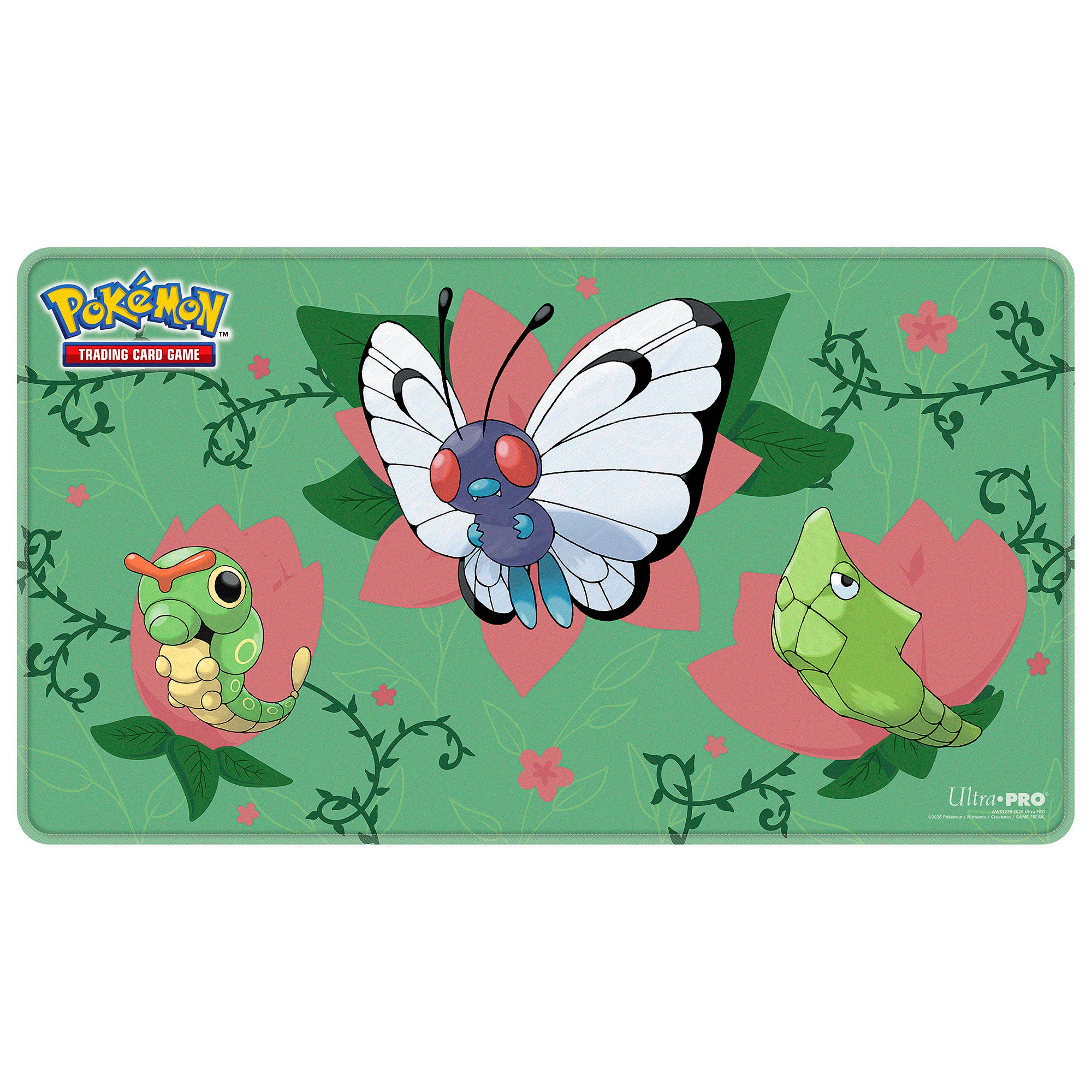 Caterpie Evolutions (Caterpie, Metapod, Butterfree) Playmat Ultra Pro Pokemon